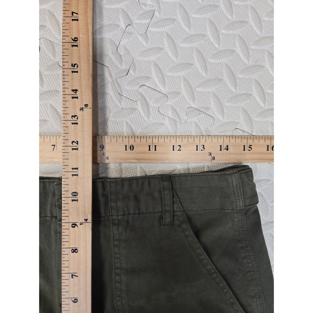 Pistola Olive Green Cotton Barrel Leg Utility Pants Size 26 Cropped Gorpcore - Picture 10 of 11